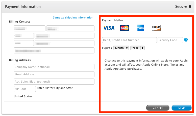 app store requires payment info for free apps on mac